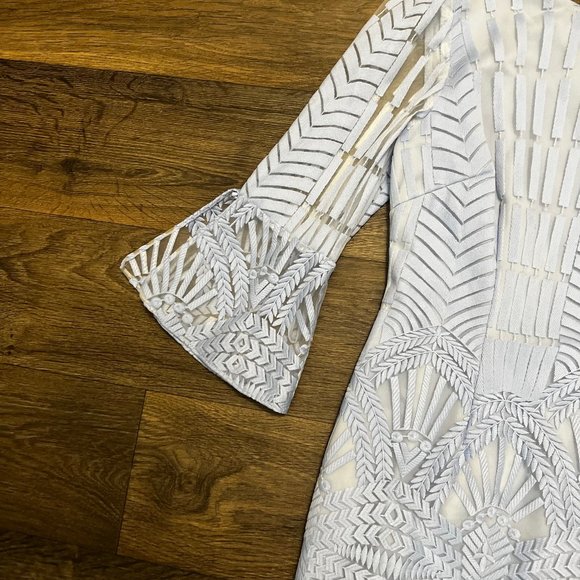 Antonio Melani Embroidered 'Allegra' Dress Size 10 - Picture 4 of 5